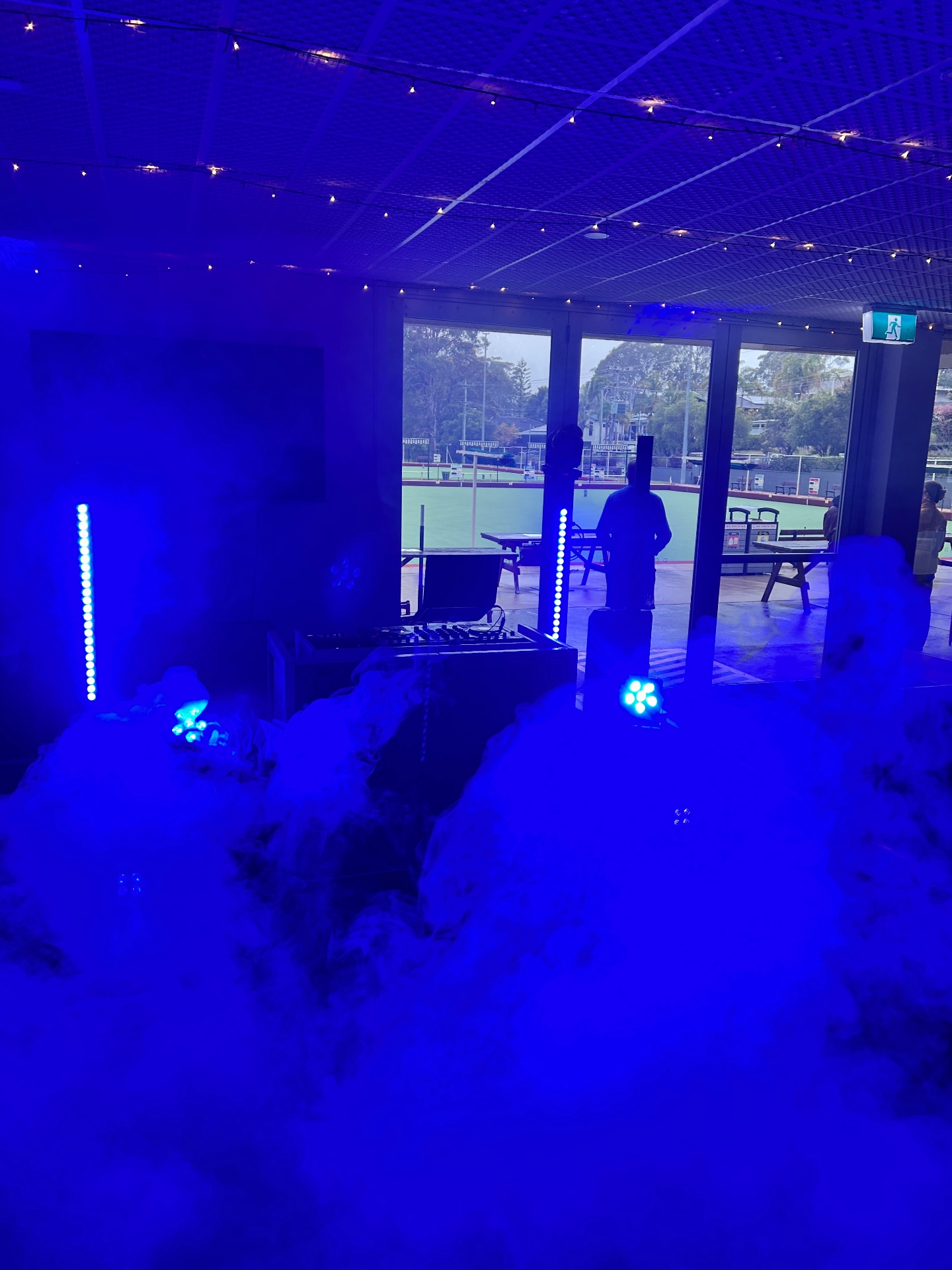 Blue wash & haze — club vibe — TJ Productions setup